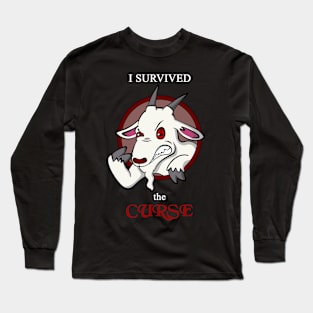 I survived the Curse - the goat Long Sleeve T-Shirt